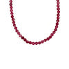 All the Luck in the World Fuchsia Beaded Necklace