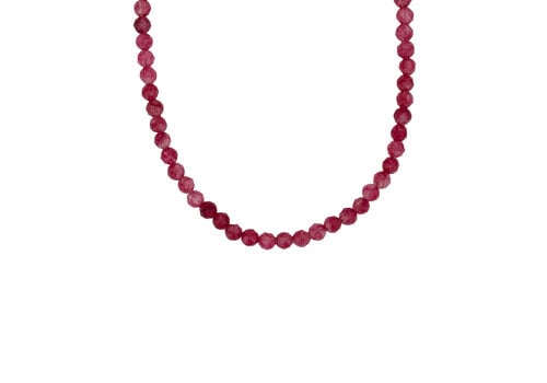 All the Luck in the World Fuchsia Kralen Ketting