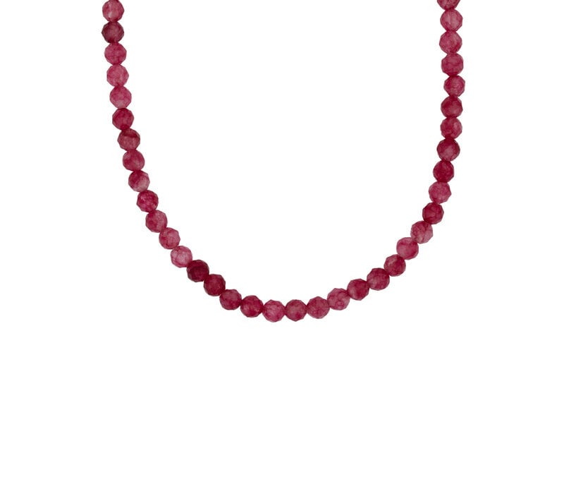 Fuchsia Beaded Necklace