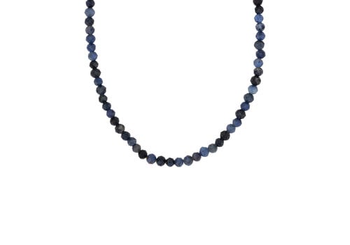 All the Luck in the World Dark Blue Beaded Necklace
