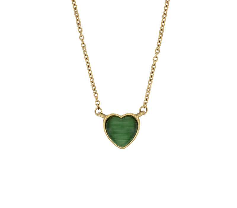 Green Heart Necklace