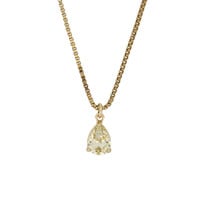 Green Drop Zirconia Necklace