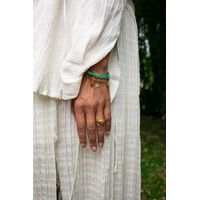 Large Aqua Beaded Bracelet