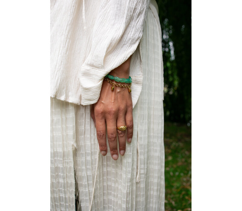 Large Plain Croissant Ring