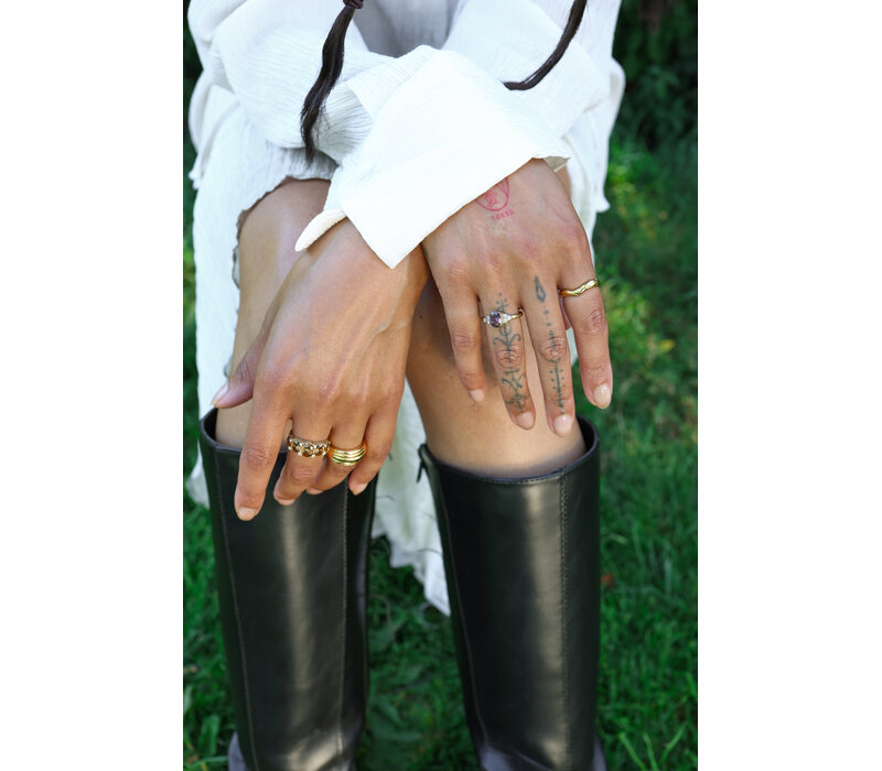 Medium Organic Textured Ring