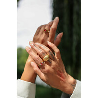 Grote Verticale Gestreepte Ring