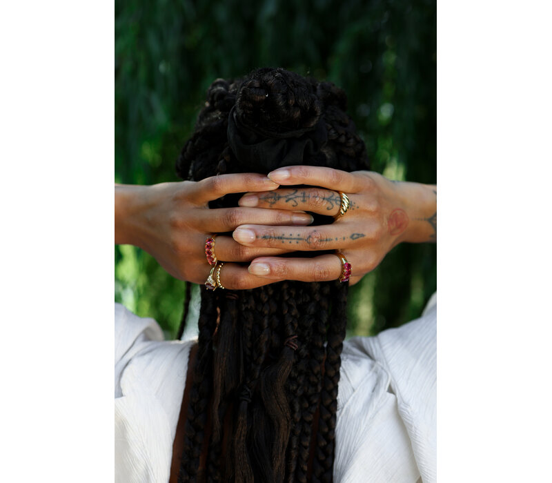 Medium Plain Croissant Ring