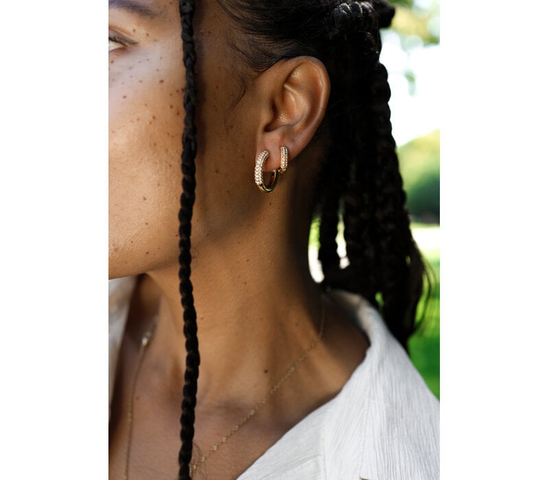 Medium Zirkonia Hoops