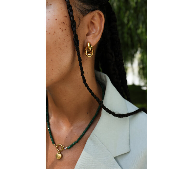 Thick Knotted Earrings