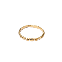 Small Bar Hearts Ring