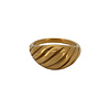 Grote Plain Croissant Ring