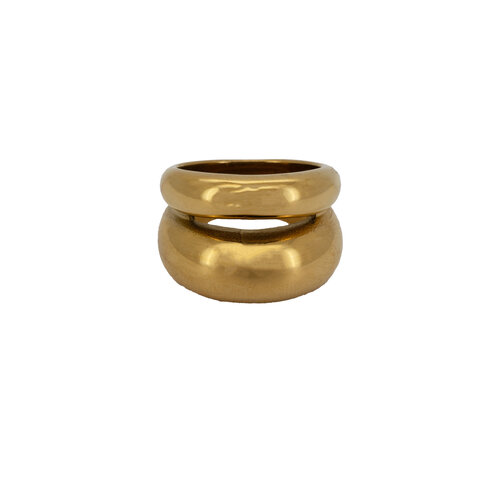 Large Double Plain Ring 