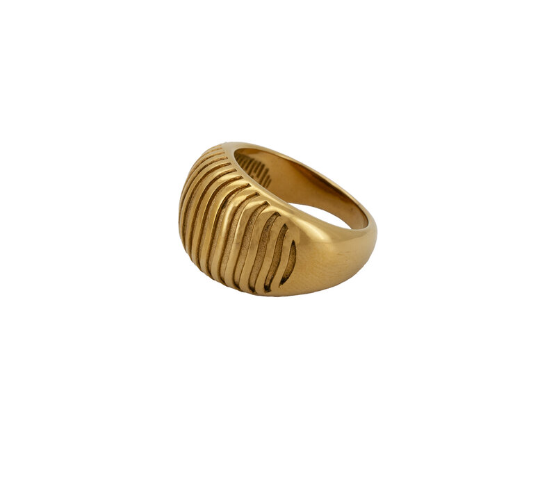 Large Vertical Striped Ring