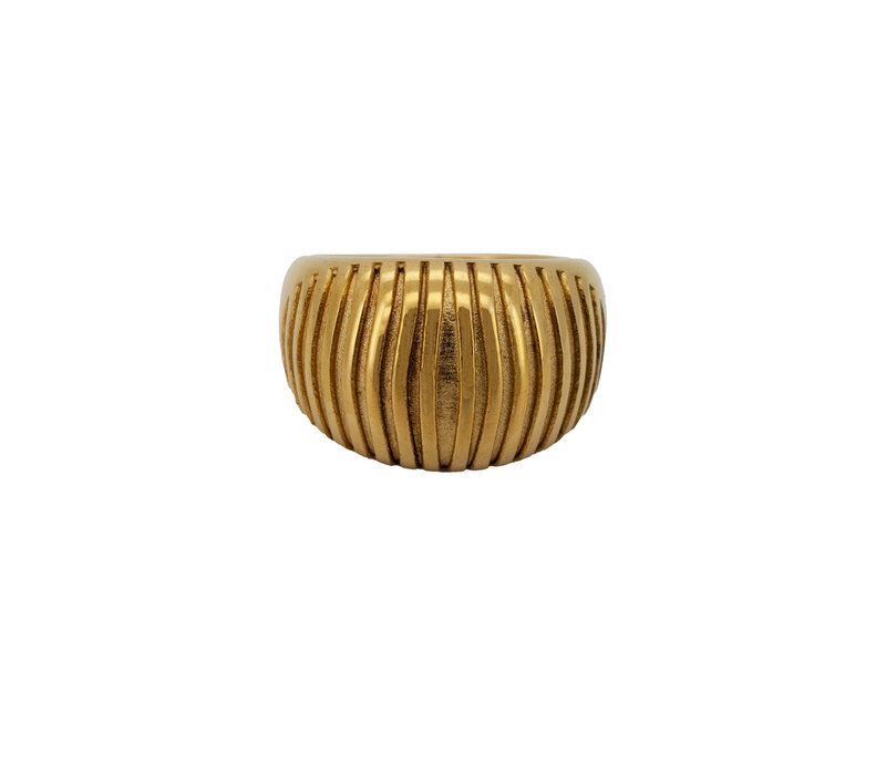 Large Vertical Striped Ring