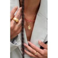 Fuchsia Kralen Ketting