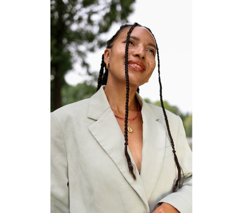 Fuchsia Beaded Necklace