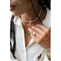 Freshwater Pearls Necklace With Shinning Stars