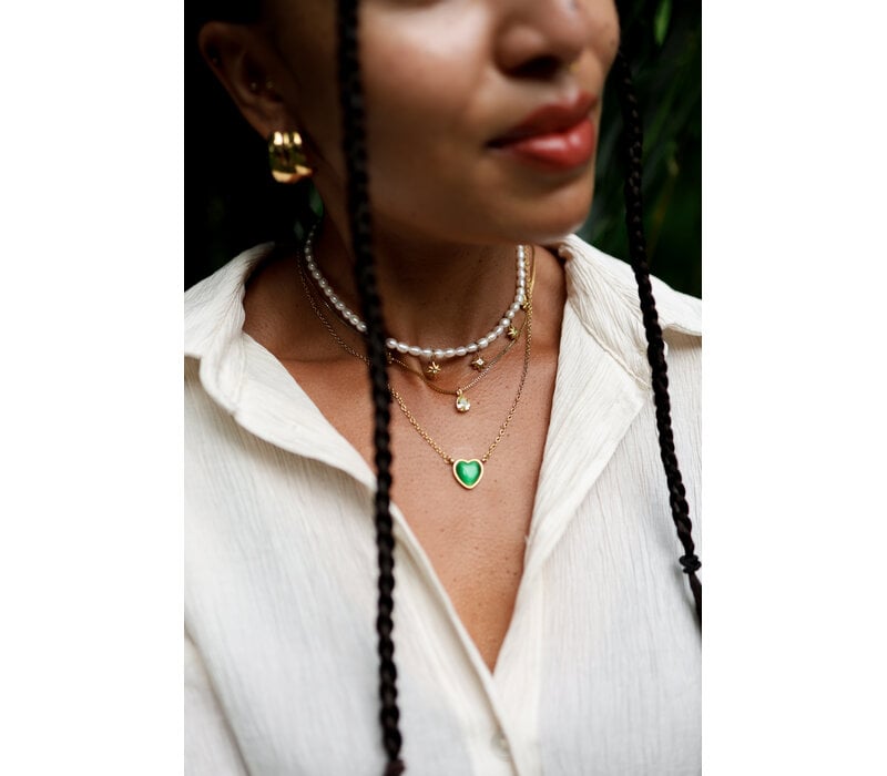 Groen Hart Ketting