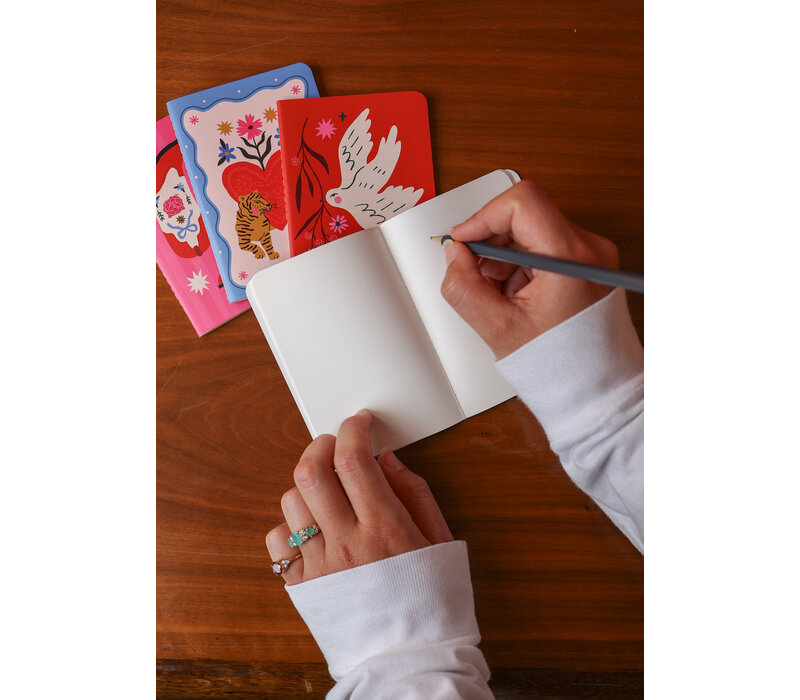 Mini Soft Cover Notebook Blanco Bird