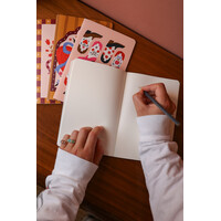 Soft Cover Notebook Dots Western Boots
