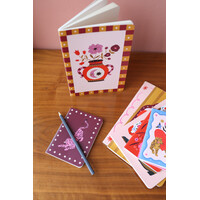 Mini Soft Cover Notebook Blanco Purple Panther