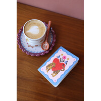 Mini Soft Cover Notebook Blanco Heart with Tiger