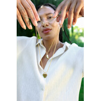 Maan en Parels Ketting