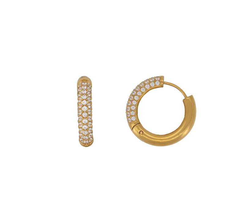 Medium Zirconia Hoops
