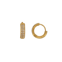 Kleine Zirkonia Hoops