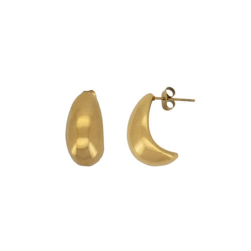 Medium Plain Drop Earrings 