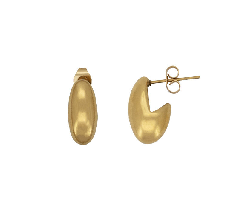 Kleine Plain Drop Oorbellen