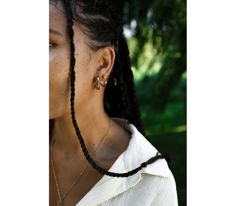 Medium Organic Plain Earrings