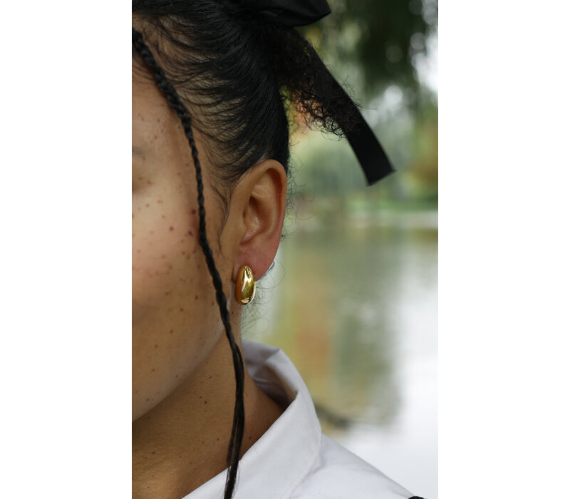 Medium Plain Drop Oorbellen