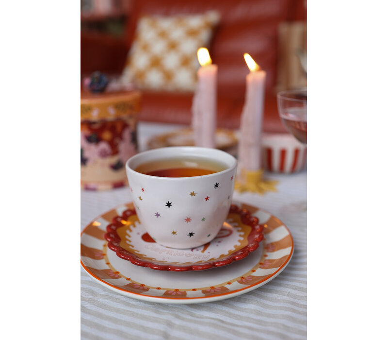 Large Off-White Cup Multi Stars