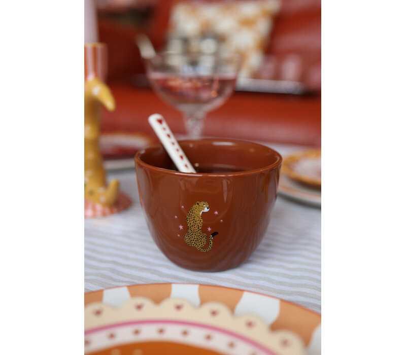 Large Brown Cup Leopard