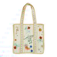 Yellow Tote Bag Symbols