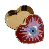 Brass Box Heart with Eye