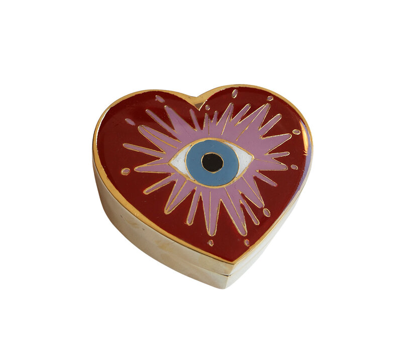 Golden Box Heart with Eye