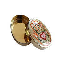 Brass Box Hand and Flowers