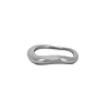 All the Luck in the World Kleine Organische Ring Silverplated