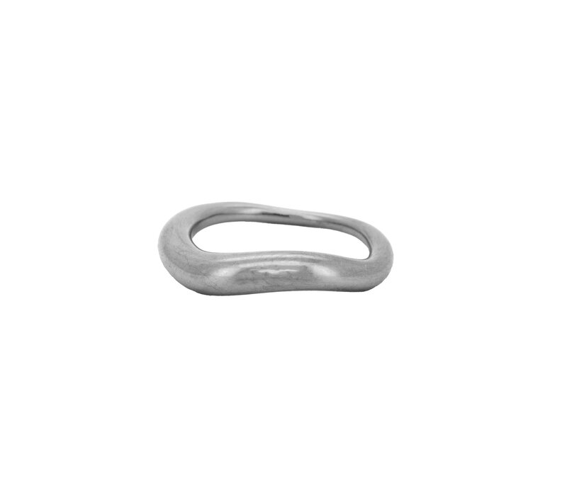 Kleine Organische Ring Silverplated