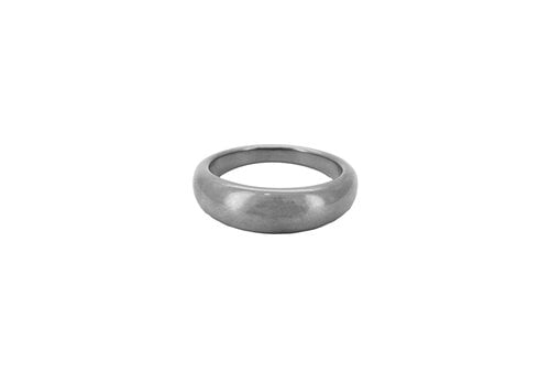 All the Luck in the World Round Basic Plain Ring Silverplated