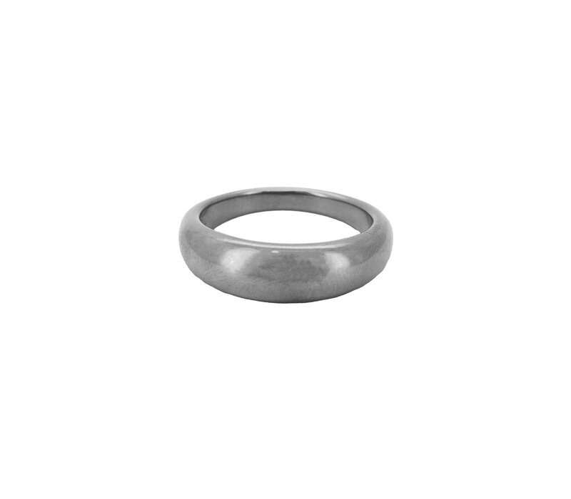 Ronde Basic Plain Ring Silverplated