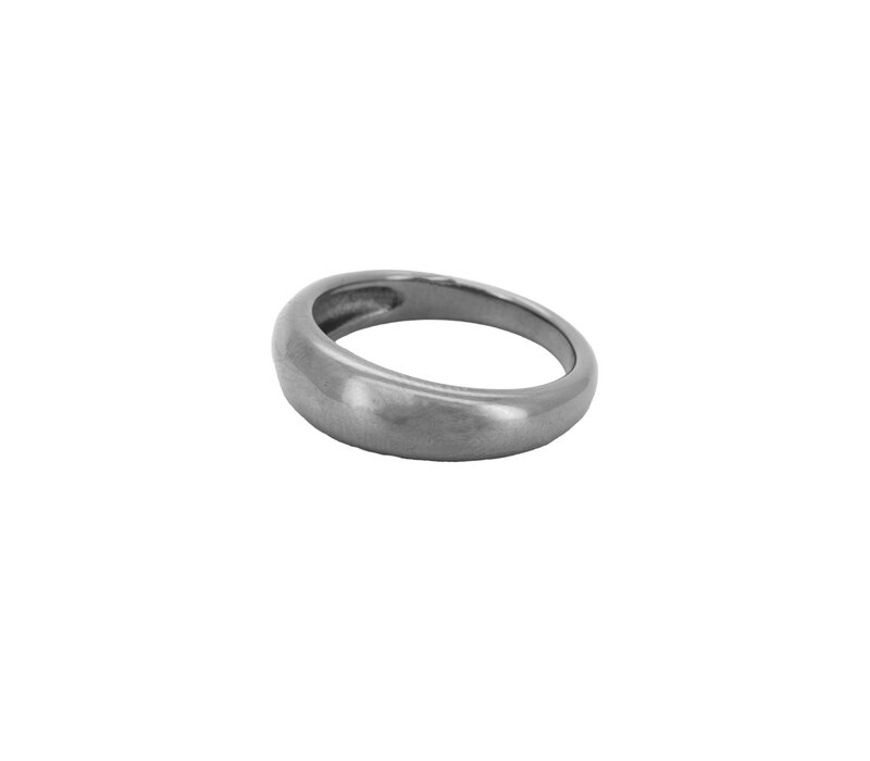 Ronde Basic Plain Ring Silverplated