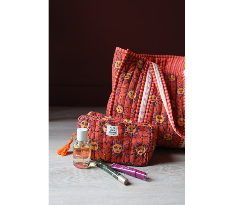 Orange Toiletry Bag Suns