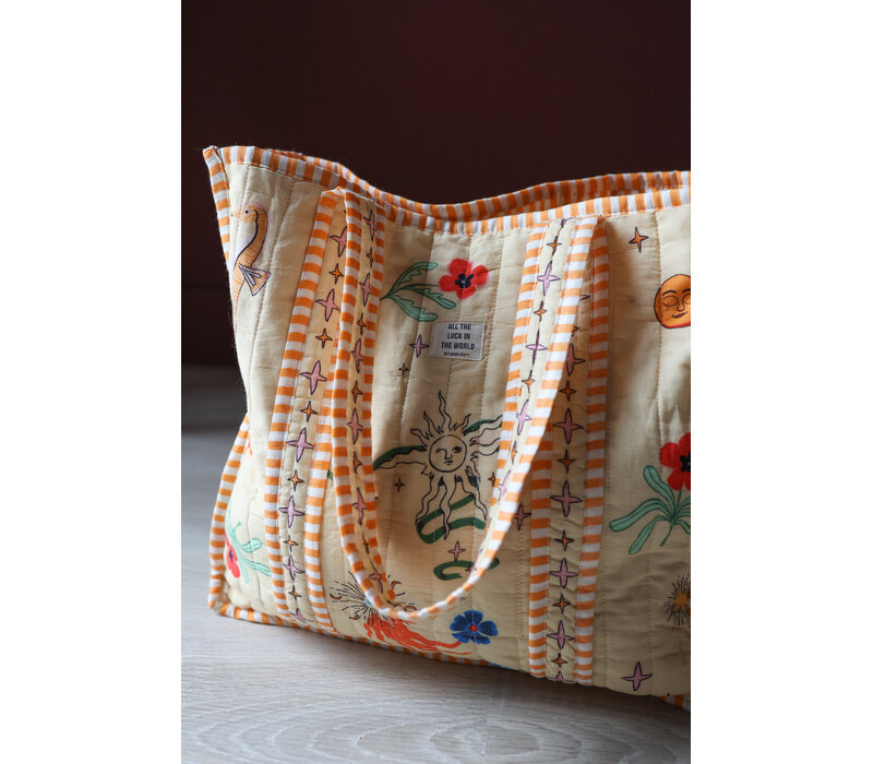 Gele Tote Bag Symbolen