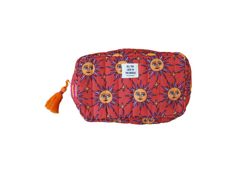 All the Luck in the World Orange Toilet Bag Suns