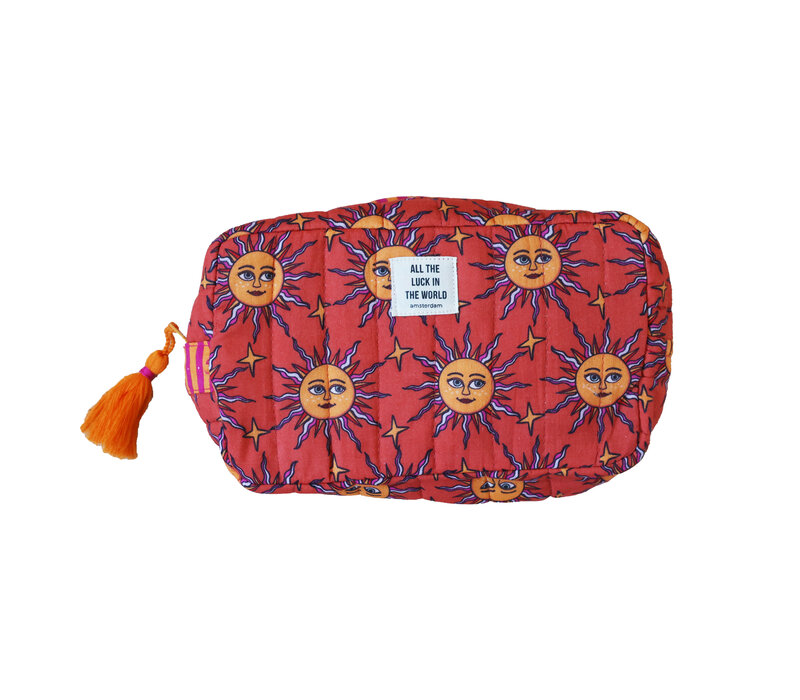 Orange Toiletry Bag Suns
