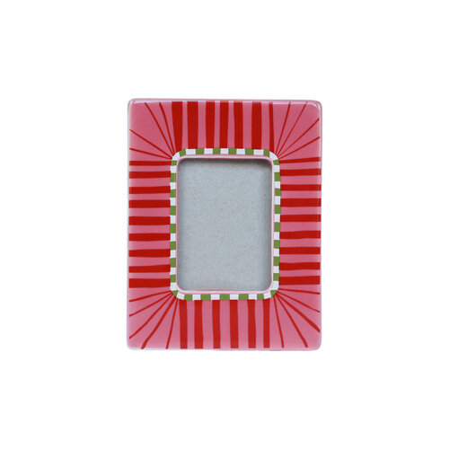 Photoframe Polaroid Pink Stripes 