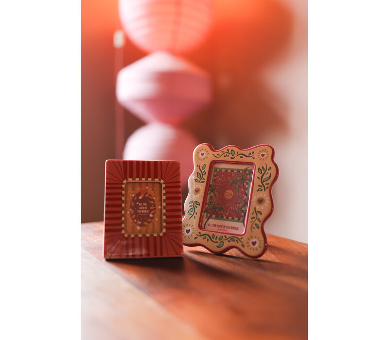 Photoframe Polaroid Pink Stripes